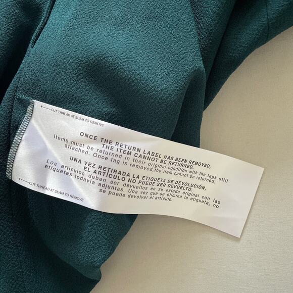 Dress The Population Aline Dress Medium Green Pine Fit Flare Pockets Party Event - Picture 5 of 11